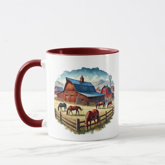 Cooler Western Rach Monogramm Tasse (Links)