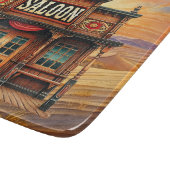 Cooler Western Saloon Mancave Bar Schneidebrett (Ecke)