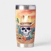 Cooler Western Schädelname Thermobecher (Rückseite)