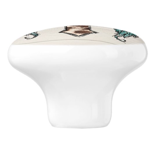 Cooler Western über Imitat Keramikknauf (Seitenansicht)