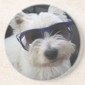 Cooler Westie Untersetzer (Vorne)