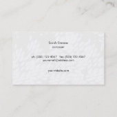 Cooler Whimsical Sänger, Songwriter Visitenkarte (Rückseite)