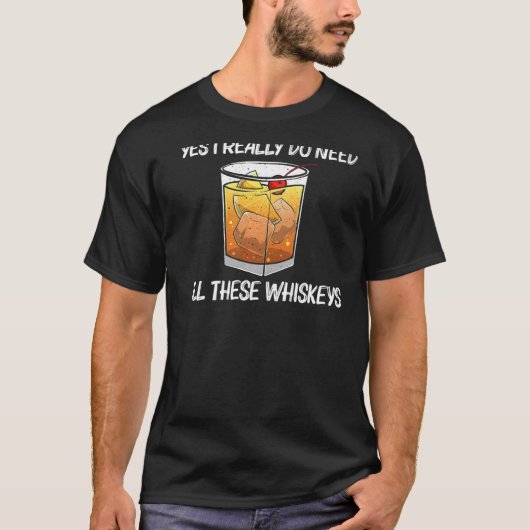 Cooler Whiskey für Männer Malt Whisky Alkohol Bou T-Shirt (Vorderseite)