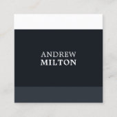 Cooler White Stripes-Berater Quadratische Visitenkarte (Vorderseite)