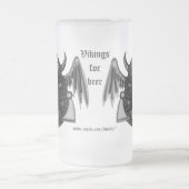 Cooler Wikinger-Schädel mit der grafischen Mattglas Bierglas (Mittel)