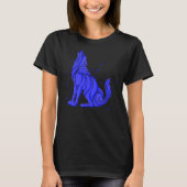 Cooler Wilder Wolf Howling Wildtiere Wolve T-Shirt (Vorderseite)