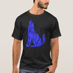 Cooler Wilder Wolf Howling Wildtiere Wolve T-Shirt