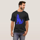 Cooler Wilder Wolf Howling Wildtiere Wolve T-Shirt (Vorne ganz)