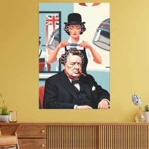 Cooler Winston Churchill Leinwanddruck