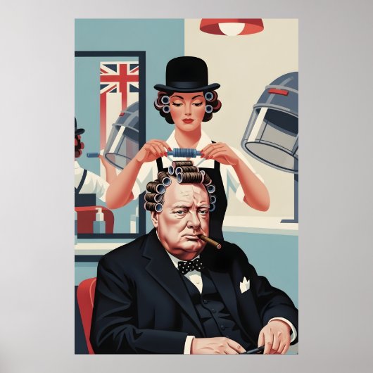 Cooler Winston Churchill Poster (Vorne)