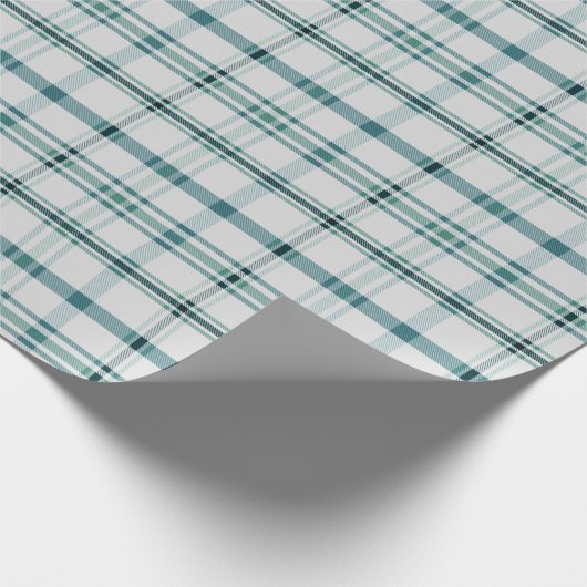 Cooler Winter Kariert Geschenkpapier (Ecke)