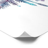 Cooler Wolf liebt Tier Poster (Ecke)