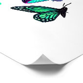 Cooler Wolf liebt Tier Poster (Ecke)