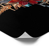 Cooler Wolf liebt Tier Poster (Ecke)