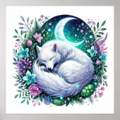 Cooler Wolf liebt Tier Poster (Vorne)