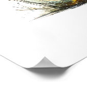 Cooler Wolf liebt Tier Poster (Ecke)