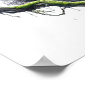 Cooler Wolf liebt Tier Poster (Ecke)