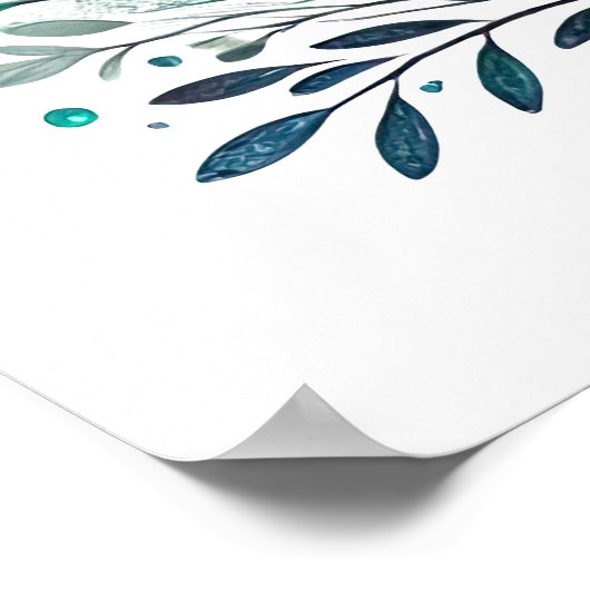 Cooler Wolf liebt Tier Poster (Ecke)