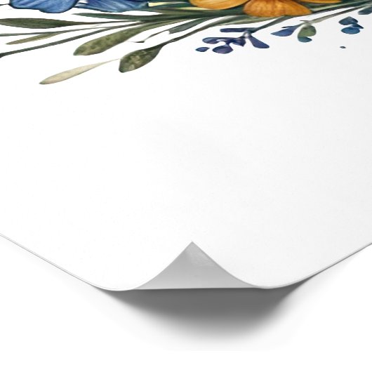 Cooler Wolf liebt Tier Poster (Ecke)