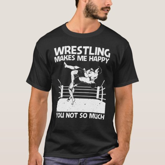 Cooler Wrestling für Männer Wrestler Wrestling T-Shirt (Vorderseite)