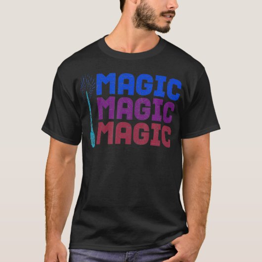 Cooler Zauberer-Zauberer-Gerät-Zauberer-Player T-Shirt (Vorderseite)