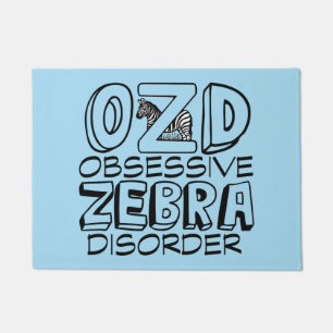 Cooler Zebra Fußmatte