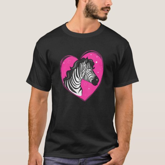 Cooler Zebra Fuuny Hipster Zebra Animals Button He T-Shirt (Vorderseite)