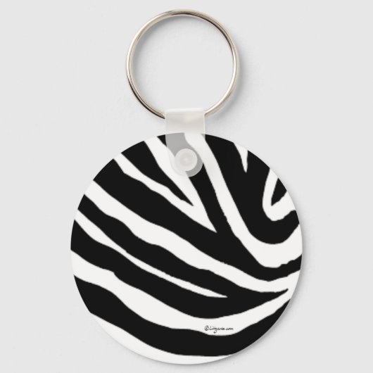 Cooler Zebra-Streifen-Schlüsselanhänger Schlüsselanhänger (Vorderseite)