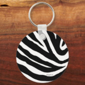 Cooler Zebra-Streifen-Schlüsselanhänger Schlüsselanhänger (Vorderseite)