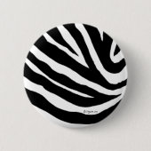 Cooler Zebra Stripes Knopf-Button Button (Vorderseite)