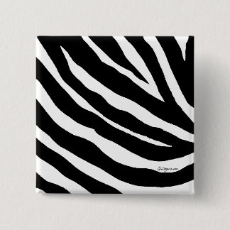 Cooler Zebra Stripes quadratisches Button
