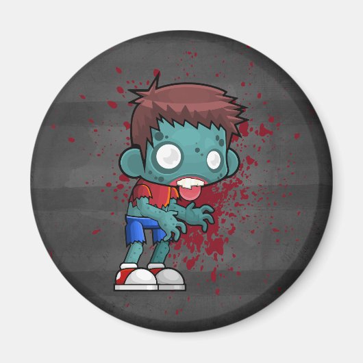 Cooler Zombie-Typ mit blutfarbenem/blutfarbenem Sp Magnet (Vorne)