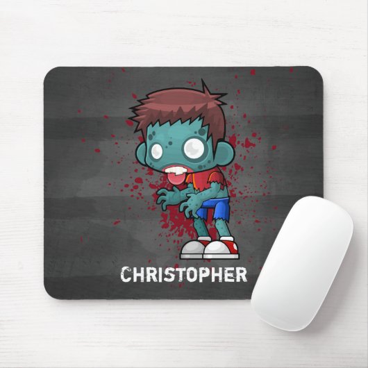 Cooler Zombie-Typ mit blutfarbenem/blutfarbenem Sp Mousepad (Mit Mouse)