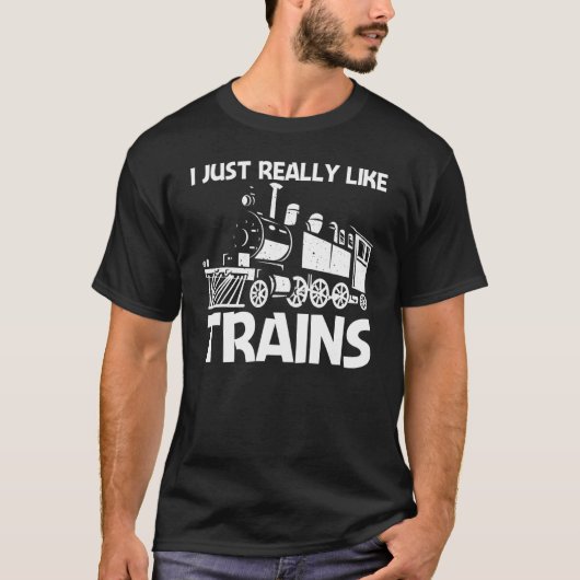 Cooler Zug für Frauen Lokomotivbahn T-Shirt (Vorderseite)
