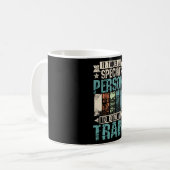Cooler Zugfahrer Kaffeetasse (Vorderseite Links)