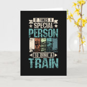 Cooler Zugfahrer Karte (Gelbe Blume)