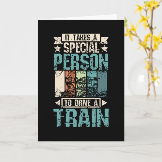 Cooler Zugfahrer Karte (Gelbe Blume)