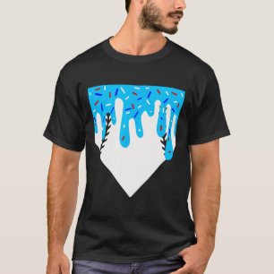 Cooler Zuhause-Plättchen-Eiscreme-Tropfen mit Spr T-Shirt