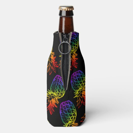 Coolere Ananas Flaschenkühler (Flasche Rückseite)