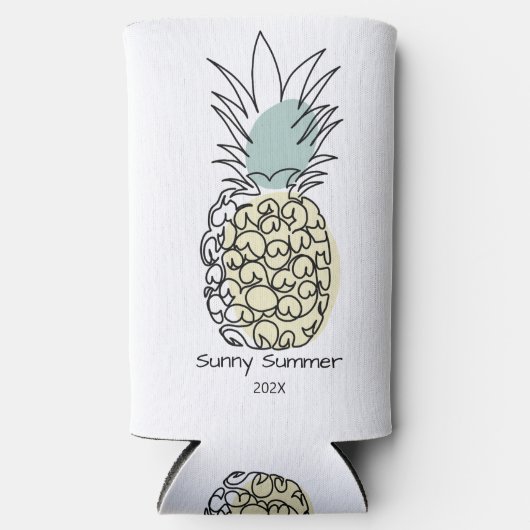 Coolere Ananas Selters Dosenkühler (Vorderseite)