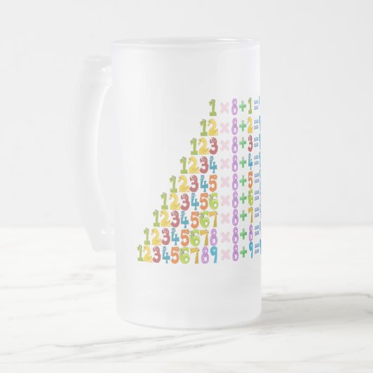 Coolere Funny Math Equations Mattglas Bierglas (Vorderseite Links)