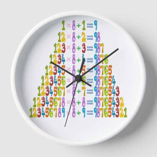 Coolere Funny Math Equations Uhr (Vorderseite)