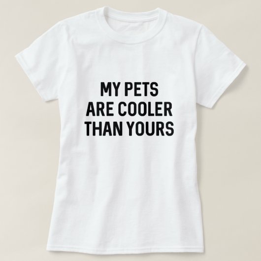 Coolere Haustiere T-Shirt (Design vorne)