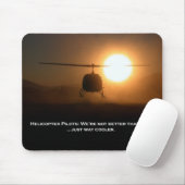 Coolerer Versuchshubschrauber Mousepad (Mit Mouse)