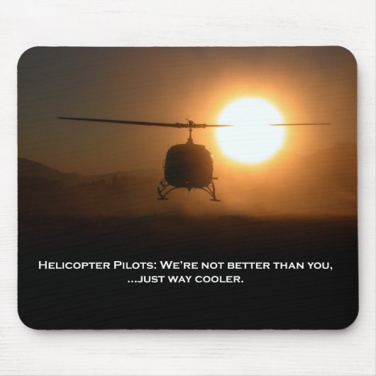 Coolerer Versuchshubschrauber Mousepad (Vorne)
