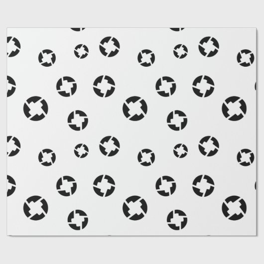 Cooles 0 x Kryptowährungszeichen Geschenkpapier (Flach)