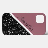 Cooles 3-Töne-Design personalisiert Case-Mate iPhone Hülle (Rückseite (Horizontal))