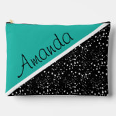 Cooles 3-Töne-Design personalisiert Zubehörtasche (Vorderseite)