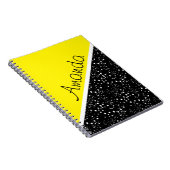 Cooles 3-Töne-Design personalisiertes Notebook Notizblock (Rechte Seite)
