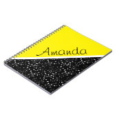 Cooles 3-Töne-Design personalisiertes Notebook Notizblock (Linke Seite)